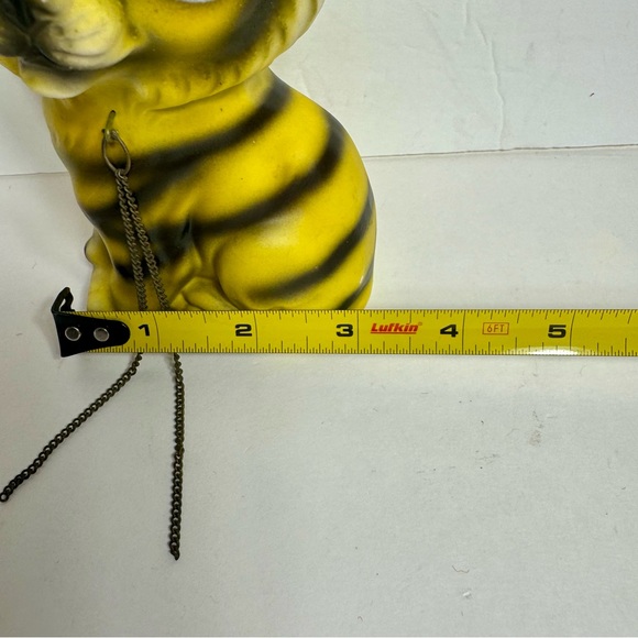 Vintage Rossini Big Eye Orange Black Striped tiger with Chain. - Picture 6 of 13